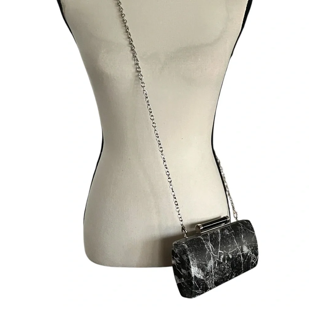Sondra Robert’s Crossbody/Clutch Marbleized  design Handbag.